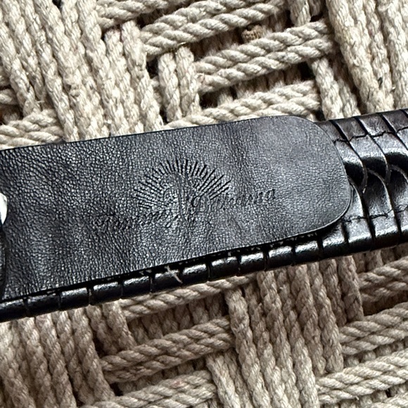 Reversible Stretch Cord Belt Tommy Bahama Black Leather Braided Belt TB4741 Gold Tone Buckle Men\'s 38